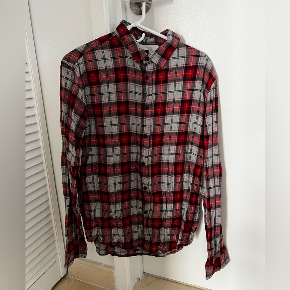 The Kooples distressed Japanese cloth shirt